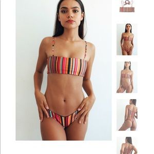 LALI+LAYLA GROOVY BIKINI TOP SIZE SMALL